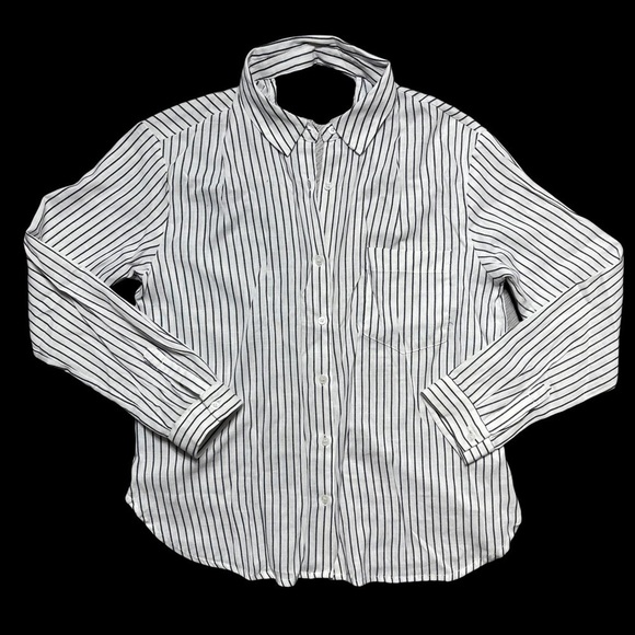 Heartloom White Striped Long Sleeve Button Down S - Picture 1 of 8